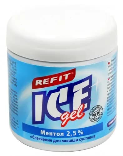Охлаждающий гель Ментол 2,5% Refit Ice Gel 230 мл