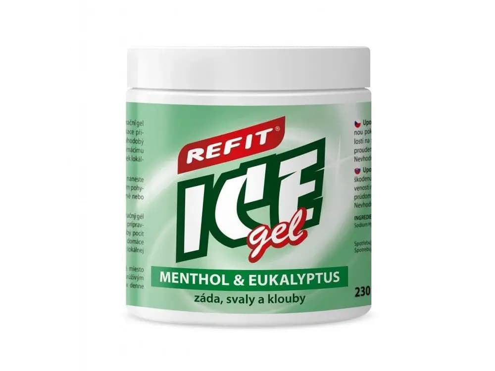 Охлаждающий и обезболивающий REFIT ICE gel Ментол и эвкалипт